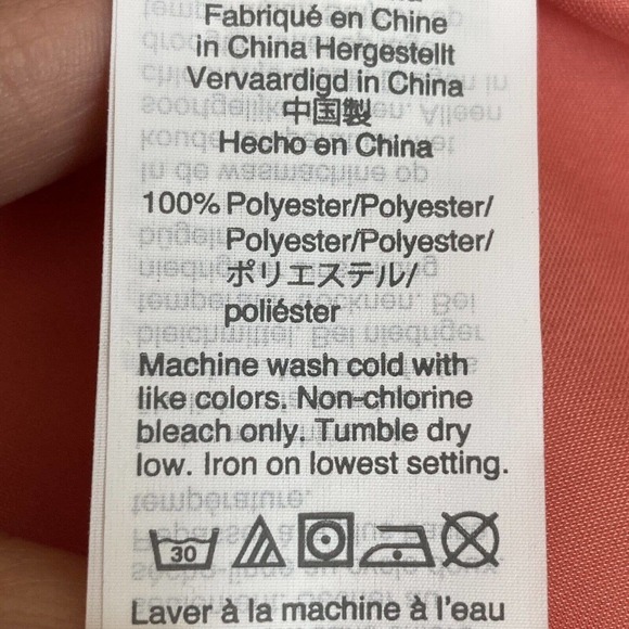 J Crew V-neck button detail peplum top Pink Salmon Womens size 6 Style AC668 - Picture 10 of 12